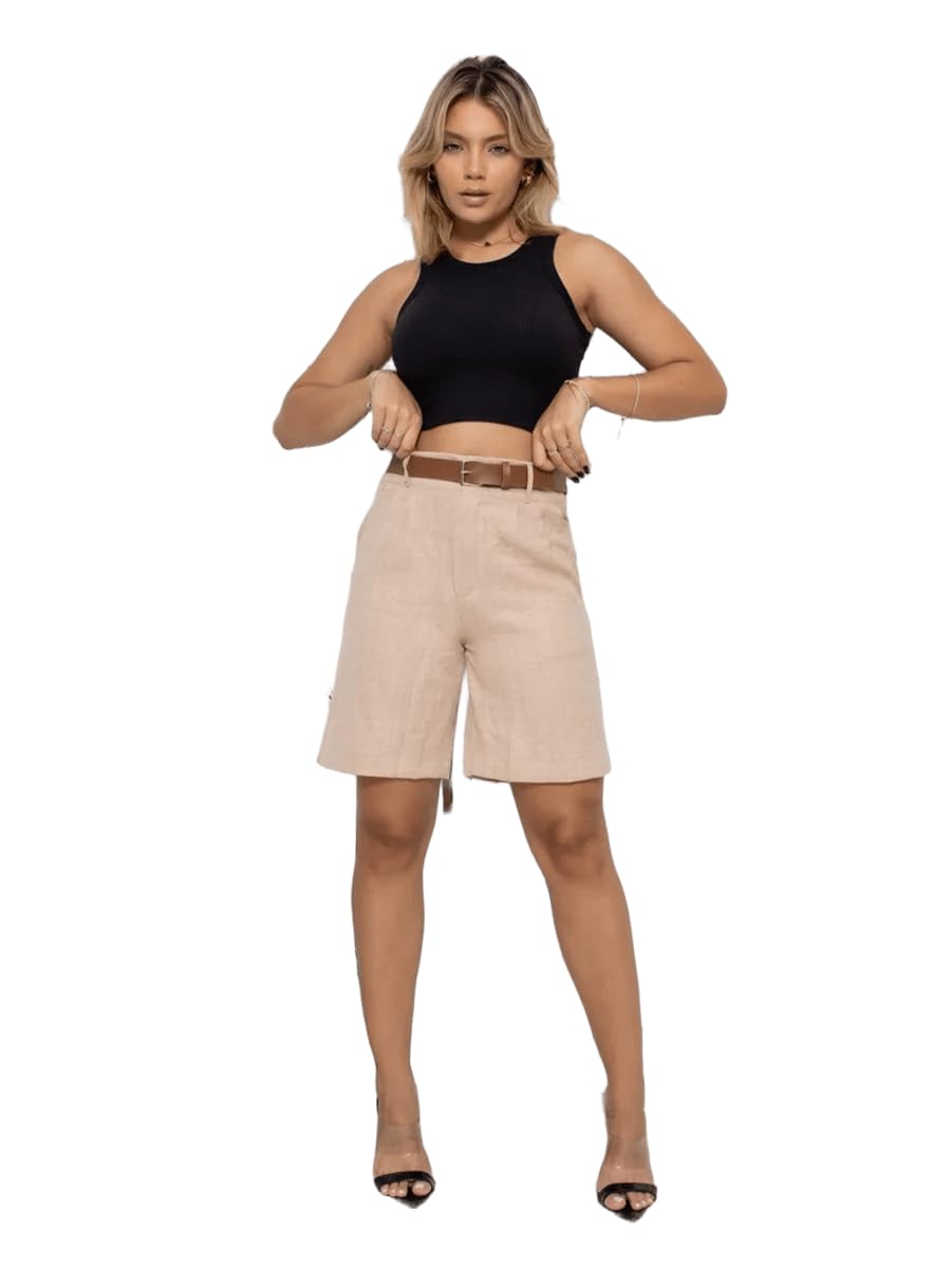 Bermuda Social Feminina em Duna com Cinto e Bolsos – Elegante e Confortável para Trabalho, Passeios e Looks de Verão | REF: SH-0015 em promoção! Veja a oferta e mais achadinhos de Shorts & Bermudas 6 Hoje é o melhor dia para comprar Bermuda Social Feminina em Duna com Cinto e Bolsos – Elegante e Confortável para Trabalho, Passeios e Looks de Verão | REF: SH-0015 com aquele preço maroto! Promoção! Aproveite a oferta! 6