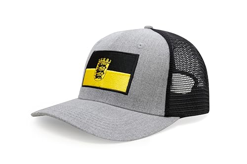Image of International Tie State Hat for Men and Women, Adjustable Snapback Trucker Baseball Cap with Embroidered Patch