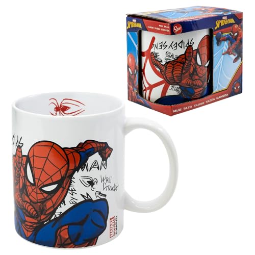 CARTOON Taza Spider-Man cerámica modelo mug 325ml taza Marvel desayuno niños