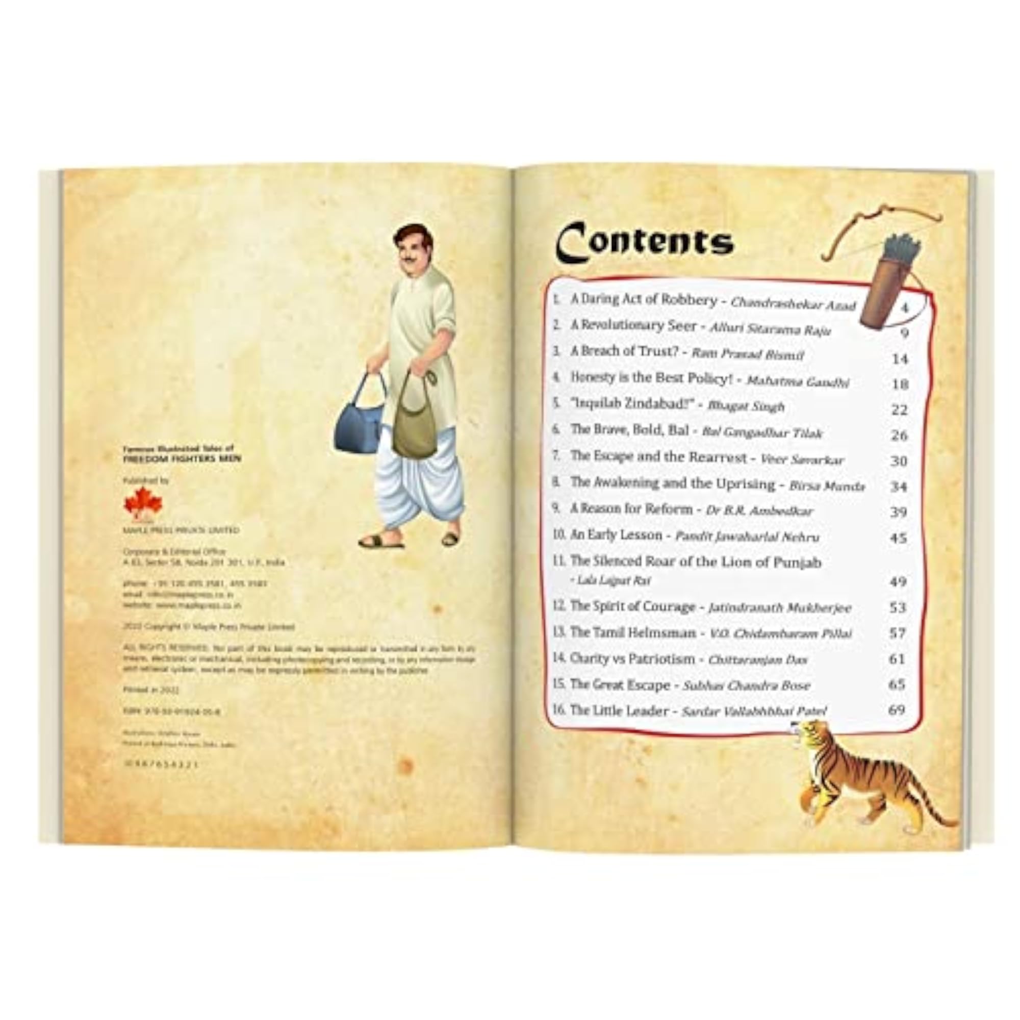 Indian Freedom Fighters Illustrated Story Book