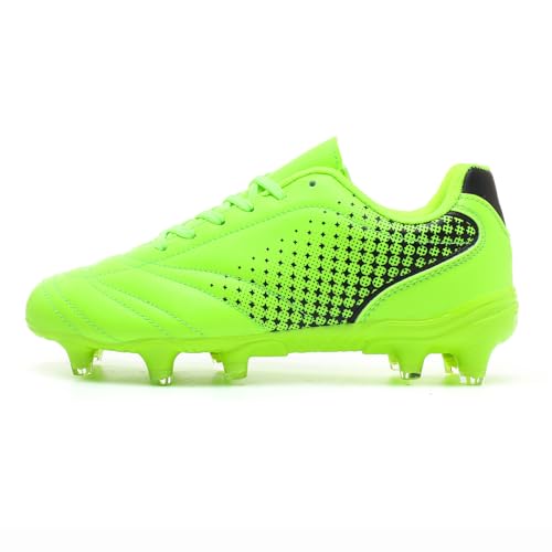 LIZRHA Soccer Shoes for Boys Girls Soccer Cleats Boys Girls Kids Athletic Outdoor Football Shoes Youth Football Cleats Outdoor & Indoor Soccer Shoes Lightweight, Running & Training for Students