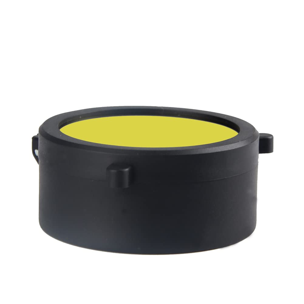 Coperchio Obiettivo Flip-up Trasparente Giallo 30-69 Mm – Protezione Rapida A Molla Per Cannocchiale Da Caccia