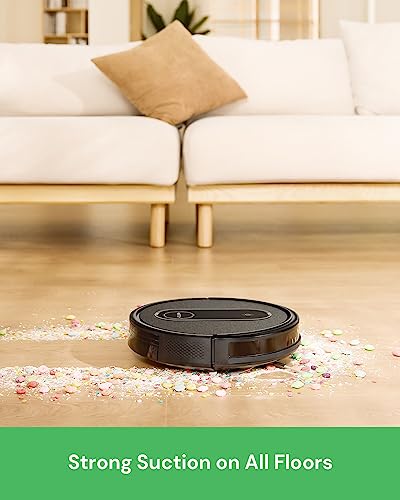 Vactidy T7 Robot Vacuum and Mop Combo, WiFi/App/Alexa/Siri Control, Robotic Vacuum Cleaner with Schedule, 2-in-1 Watertank and Dustbin, Self-Charging, Slim, for Hard Floor, Pet Hair, Carpet - Image 2