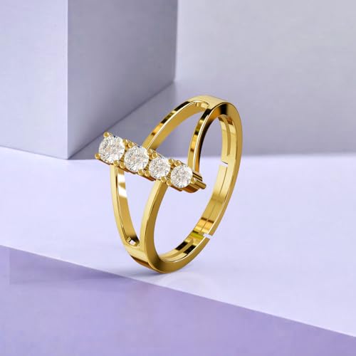Image of Miss Highness 925 Silver Solitaire Ring for Women and Girls | Elegant Adjustable Design | Silver Jewellery With Authenticity Certificate | Gift for Girlfriend Wife | Everyday Wear Ring