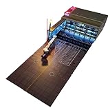 B06 Flughafenterminal-Gebäudemodell im Maßstab 1:200, mit LED-Lichtern, Schürze und Pier, handgefertigtes Miniatur-Luftfahrt-Display, Diorama für Flugzeugsammler