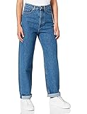 BOSS Damen Relaxed Barrel 1.0 Jeans, Medium Blue428, 32W Regular