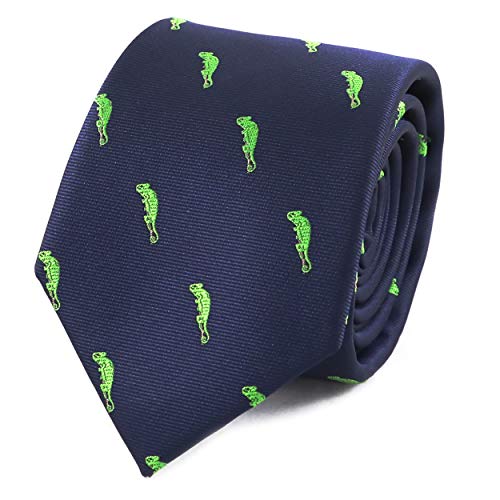 MENDEPOT Animal Pattern Necktie With Gift Box Sea Animal Pattern Tie Father's Day Birthday Gift Tie (Chameleon) MENDEPOT Animal Pattern Necktie With Gift Box Sea Animal Pattern Tie Father's Day Birthday Gift Tie (Chameleon)