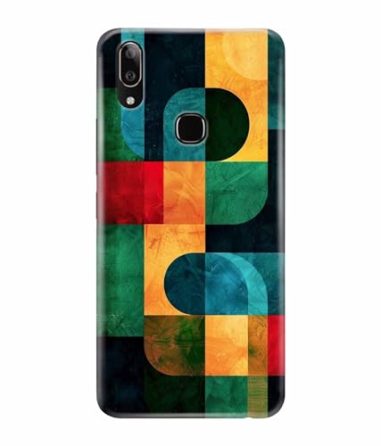 Image of Pattern Colorful Printed Hard Back Case Cover & Compatible for Vivo V9 / Vivo V9 Pro (Multicolor) - D1812