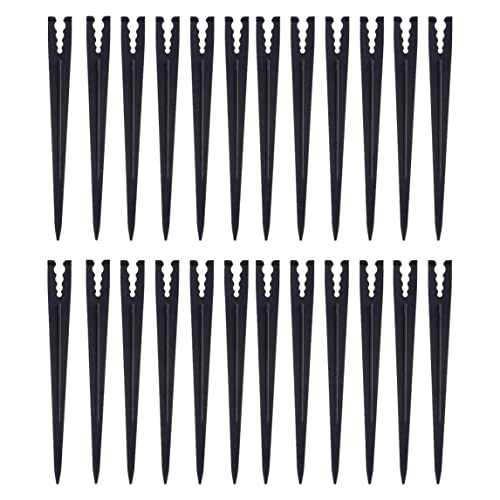 Lawnrden Picchetti da Giardino || Picchetti di Supporto per irrigazione a Goccia di Fissaggio al Terreno per Tubi di irrigazione da Giardino per a Goccia 100 PZ