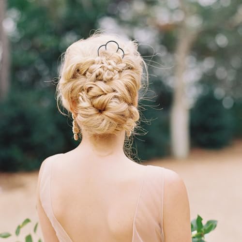 7 Piezas Peines Laterales de Metal para Cabello miniatura 6