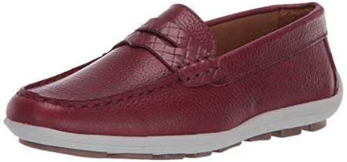 Image of Driver Club USA Kids' Kids Made in Brazil Fashion Genuine Leather Driving Loafer with Penny Detail