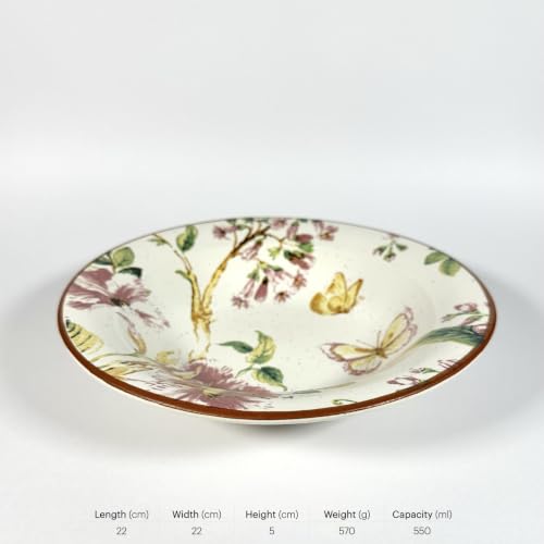 Image of SNS Pushpanjali Ceramic Serving Bowl | Salad, Soup & Pasta Bowl for Everyday Dining