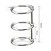 10 Pieces 3 Ring Metal Loose Leaf Binders Book Rings with 20 mm Inner Diameter for DIY Travel Diary, Photo Album, Binding Spines Combs (Silver)