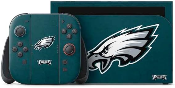 Skinit Decal Gaming Skin Compatible with Nintendo Switch 2 (2025) with Joy-Con - Officially Licensed NFL Philadelphia Eagles Distressed Design
