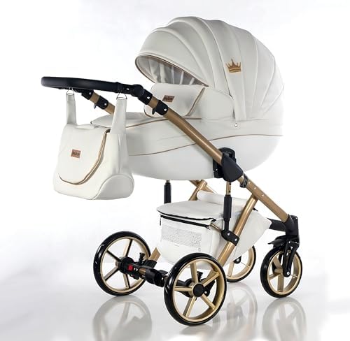 Stroller NAVI Kajtex BBtwin 3in1 Imitation Leather, Baby Stroller...