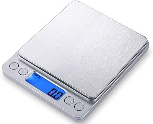 Electronic Scales High-Precision Kitchen Food Stainless Steel Weighing Cooking Scale Industrial HD LCD The Display for Pharmaceutical Medicinal Mate (1kg/0.1g) ()