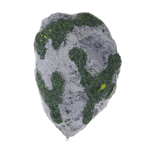 DOITOOL 2 Pcs Floating Artificial Stone Decor for Fish Tank Aquarium Substrate Fake Aquarium Ornament Size (without Moss)