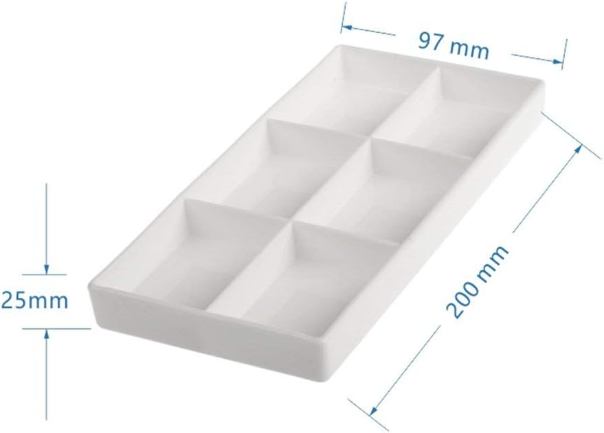 Easyinsmile Drawer Organizer Instrument Tray Holder Dental Drawer Organizer (B, White)