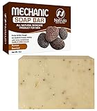 Men’s Natural Mechanic Soap for Hands & Body, 4oz Scented Pumice Soap Bar for Him – Extra Gritty...