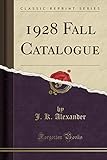 1928 Fall Catalogue (Classic Reprint)
