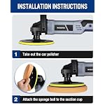 WORKPRO 7.5 Inch Buffing Sponge Pads, 5PCS - Image 7