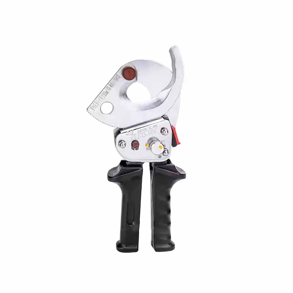 XLJ-D-500 przecinak do kabli z grzechotką, odpowiednie kable miedziane/aluminiowe 500 mm², ręczne narzędzie tnące, chowany uchwyt