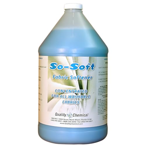 Quality Chemical So Soft Fabric Softener - All Fabric Softener - Liquid - Controls Static Cling, No Stiffening and Fraying - Laundry Softener for Soft and Fresh Clothes 128 oz (Pack of 1)