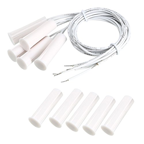 Alarme magnétique de porte Sourcingmap lot de 5 capteurs d'ouverture de fenêtre anti-effraction