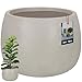 KOTARBAU® Pflanzkübel Blumenkübel Grau Fiberclay Ecolite Höhe 23cm ⌀ 33cm Blumentopf für draußen&drinnen hohe Pflanzkübel outdoor & indoor für Wohnzimmer Garten Terrasse Pflanzkübel Betonoptik outdoor