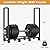 Mr IRONSTONE 4ft Firewood Rack Outdoor Indoor, Upgraded Heavy Duty Adjustable Fire Wood Rack Holds Up to 2600lbs, Fireplace Log Holder Wood Storage for Porch Patio, Easy Assembly