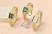 Top Plaza Watch for Women Men Casual Simple Bracelet Watches(Gold-Green Dial)