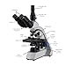 AmScope Exceptional Bundle Savings! 40X-2500X LED Trinocular Compound Microscope with 3D Two-Layer Mechanical Stage, 5MP Digital Camera and Vital Stain Kit for Living Cells