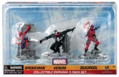 Marvel Collectible Diorama Spiderman - Venom - Deadpool Action