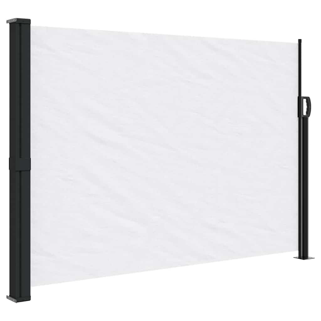vidaXL Retractable Side Awning - White Outdoor Privacy Screen Shade, Water/UV Resistant, Easy Install for Garden, Patio, Balcony 140x300 cm — image 1