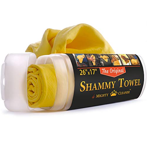 Premium Сar Shammy Towel - 26" x 17" - Super Absorbent Chamois Cloth