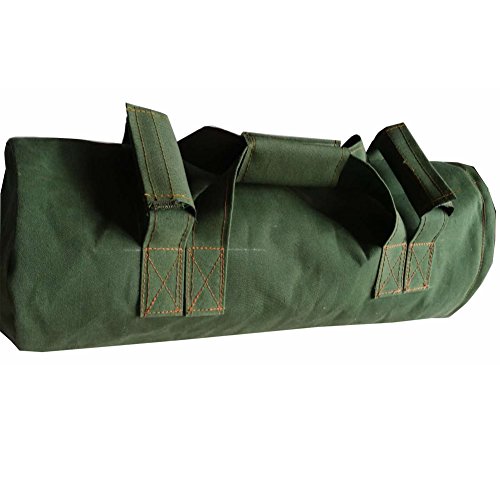 CHENGYI Entrenamiento Heavy Duty Bolsas de Arena para la idoneidad, Aptitud Funcional, Cross-Training Ejercicio y Crossfit con Pesas Ajustable CYTN01 (Verde Militar)