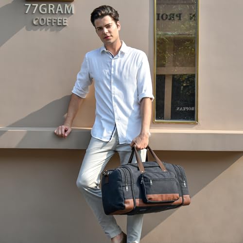 Dimayar Expandable Duffle Bag for Men, 50L Large-Capacity Weekender, Water-Resistant Mens Duffle Bags for Traveling, Lightweight & Durable Overnight Carry-On, Versatile Gym and Travel Bag2