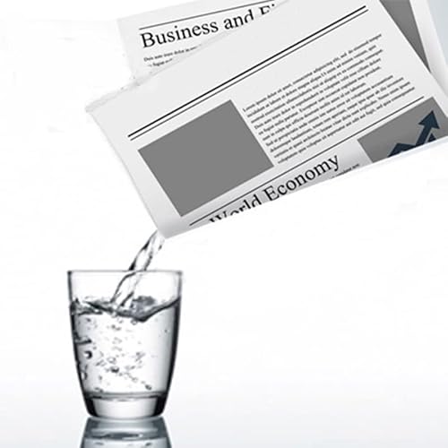 SUMAG Drink Water in Newspaper Magic Tricks The Newspaper Hidden