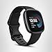 Fitbit Versa 4 Fitness Smartwatch with Daily Readiness, GPS, 24/7 Heart Rate, 40+ Exercise Modes, Sleep Tracking and more, Black/Graphite, One Size (S & L Bands Included)