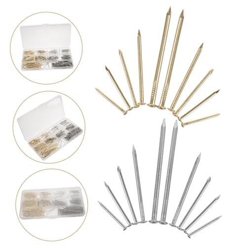 Image of Picture Frame Nails Assortment Kit 400pcs Heavy Duty Wall Hanging Nails Iron Hardware for Decorative Frames