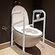Ejoyous Verstellbarer Toilettenstützgestell, Aufstehhilfe mit Anti-Rutsch-Design, Kohlenstoffstahl, pulverbeschichtet, für ältere, Behinderte, Schwangere und Patientinnen