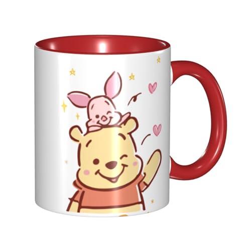 くまのプーさん マグカップ 330ml ティーカップ コーヒーカップ カップ セラミック Mug Cup 軽量 直接ドリップ おしゃれ かわいい 電子レンジ対応 グッズ オフィス 家用 プレゼント
