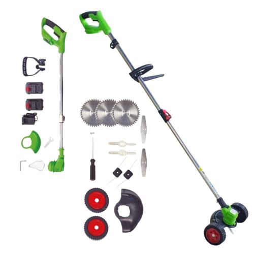 VENTEO Outil Multifonction Électrique sans Fil | Tondeuse Gazon Compacte et Taille Haie Batterie | Coupe Bordure Jardin Extérieur Léger et Polyvalent | Entretien...