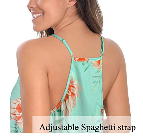 Tank Tops For Women Casual Summer Tops 2023 Boho Top Sexy V Neck Shirts Blouses Blue M #TOP3