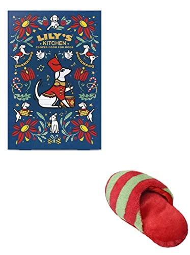 2023 Calendar for Dogs, Healty Treats Holiday Squeaky Toy Slipper, Countdown to Christmas (Lily's Kitchen)