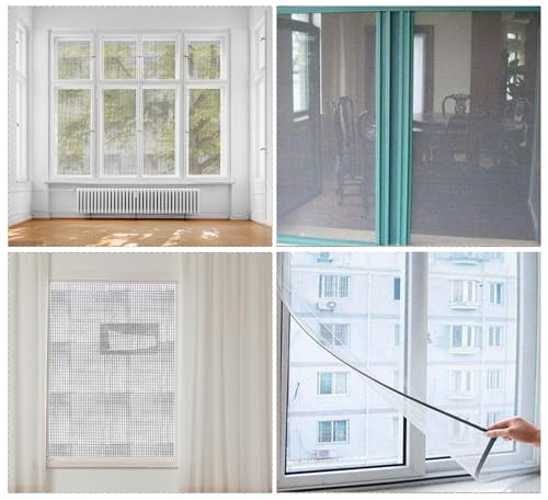 Tikysky Fliegengitter Reparatur Klebeband, Reparaturband für Moskitonetz Stark Haftender Insektenschutz Fenster Fliegengitter Reparatur Set für Reparaturlöcher (5 cm*2 m)