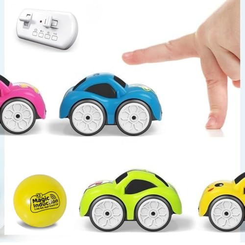 Image of Magic Induction RC Intelligent Sensor Car - 2.4GHz Remote Control Mini Car Music & LED Light Line Sensing Infrared Following Educational Toy Gift for Boys & Girls