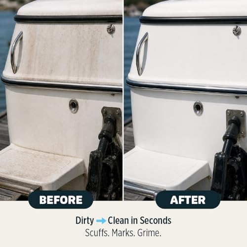 BoatERASERS Dual-Sided Boat Cleaner Sponges, Water-Activated Marine and Boat Eraser for Fiberglass, Vinyl & Gelcoat, Removes Scuffs, Dirt & Waterline Marks, No Harsh Chemicals (4 Pack) - image 2