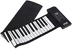 Electronic Piano Keyboard, Portable 61-Keys Roll Up Soft Silicone Flexible Piano, Electronic Piano Keyboard for Home Entertainment Music Practice