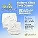Cozy Cubs Birdseye Fitted Cloth Diaper – 100% Cotton, Snaps, Soft Elastics, Two Sizes (7–30 lbs)